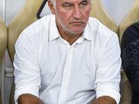 Christophe Galtier, head coach of Al Duhail FC, looks on before the Ooredoo Qatar Stars League 24/25 match between Al Ahli SC and Al Duhail...