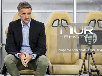 Igor Bisan Bisan, head coach of Al Ahli SC, looks on before the Ooredoo Qatar Stars League 24/25 match between Al Ahli SC and Al Duhail SC a...