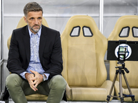 Igor Bisan Bisan, head coach of Al Ahli SC, looks on before the Ooredoo Qatar Stars League 24/25 match between Al Ahli SC and Al Duhail SC a...