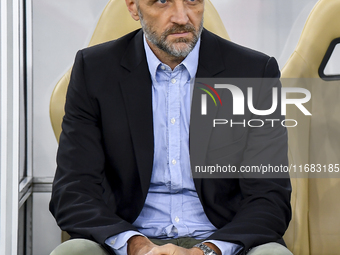 Igor Bisan Bisan, head coach of Al Ahli SC, looks on before the Ooredoo Qatar Stars League 24/25 match between Al Ahli SC and Al Duhail SC a...