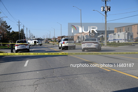 One woman is dead, and two other women and a man are injured in a mass shooting in Brampton, Ontario, Canada, on October 19, 2024. On Saturd...