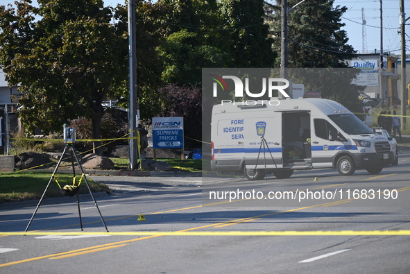 One woman is dead, and two other women and a man are injured in a mass shooting in Brampton, Ontario, Canada, on October 19, 2024. On Saturd...