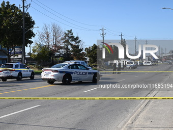 One woman is dead, and two other women and a man are injured in a mass shooting in Brampton, Ontario, Canada, on October 19, 2024. On Saturd...