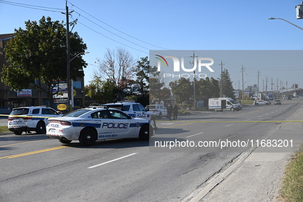 One woman is dead, and two other women and a man are injured in a mass shooting in Brampton, Ontario, Canada, on October 19, 2024. On Saturd...