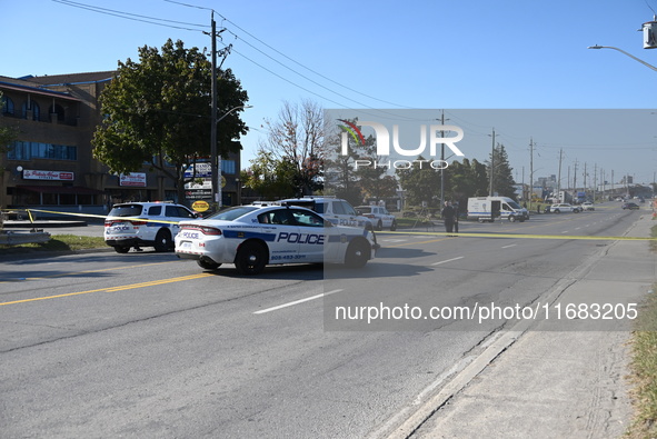 One woman is dead, and two other women and a man are injured in a mass shooting in Brampton, Ontario, Canada, on October 19, 2024. On Saturd...