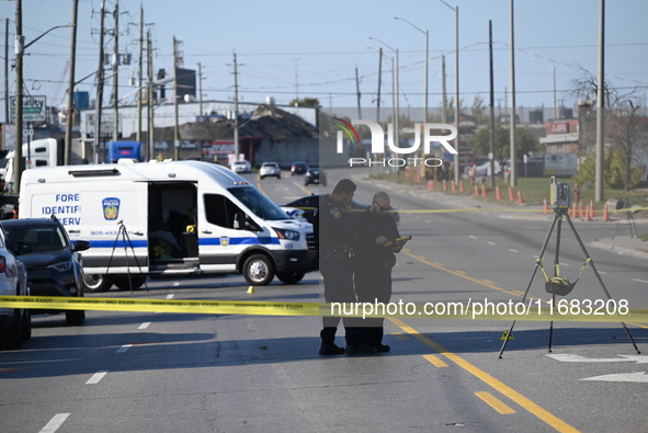 One woman is dead, and two other women and a man are injured in a mass shooting in Brampton, Ontario, Canada, on October 19, 2024. On Saturd...