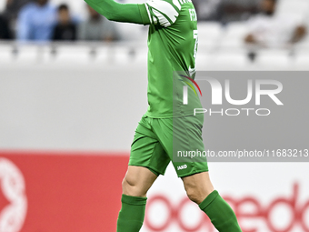 Driss Fettouhi of Al Ahli SC plays in the Ooredoo Qatar Stars League 24/25 match between Al Ahli SC and Al Duhail SC at Al Thumama Stadium i...