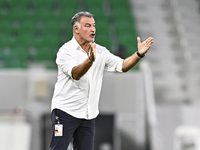 Christophe Galtier, head coach of Al Duhail FC, reacts during the Ooredoo Qatar Stars League 24/25 match between Al Ahli SC and Al Duhail SC...