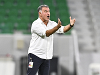 Christophe Galtier, head coach of Al Duhail FC, reacts during the Ooredoo Qatar Stars League 24/25 match between Al Ahli SC and Al Duhail SC...