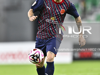 Luis Alberto of Al Duhail FC plays in the Ooredoo Qatar Stars League 24/25 match between Al Ahli SC and Al Duhail SC at Al Thumama Stadium i...