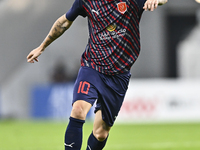 Luis Alberto of Al Duhail FC plays in the Ooredoo Qatar Stars League 24/25 match between Al Ahli SC and Al Duhail SC at Al Thumama Stadium i...