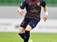 Bassam Hisham of Al Duhail FC plays in the Ooredoo Qatar Stars League 24/25 match between Al Ahli SC and Al Duhail SC at Al Thumama Stadium...