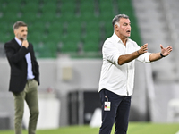 Christophe Galtier, head coach of Al Duhail FC, reacts during the Ooredoo Qatar Stars League 24/25 match between Al Ahli SC and Al Duhail SC...