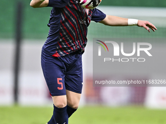 Bassam Hisham of Al Duhail FC plays in the Ooredoo Qatar Stars League 24/25 match between Al Ahli SC and Al Duhail SC at Al Thumama Stadium...