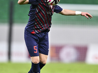 Bassam Hisham of Al Duhail FC plays in the Ooredoo Qatar Stars League 24/25 match between Al Ahli SC and Al Duhail SC at Al Thumama Stadium...