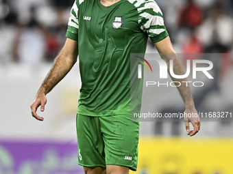 Bahaa Mamdouh Ellethy of Al Ahli SC plays in the Ooredoo Qatar Stars League 24/25 match between Al Ahli SC and Al Duhail SC at Al Thumama St...