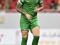 Erik Alexander Hernandez of Al Ahli SC plays in the Ooredoo Qatar Stars League 24/25 match between Al Ahli SC and Al Duhail SC at Al Thumama...