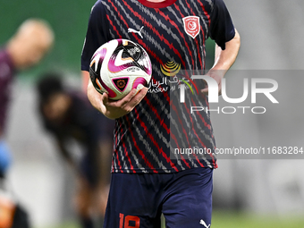 Benjamin Bourigeaud of Al Duhail FC plays in the Ooredoo Qatar Stars League 24/25 match between Al Ahli SC and Al Duhail SC at Al Thumama St...