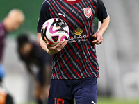 Benjamin Bourigeaud of Al Duhail FC plays in the Ooredoo Qatar Stars League 24/25 match between Al Ahli SC and Al Duhail SC at Al Thumama St...