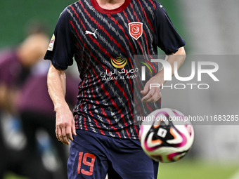 Benjamin Bourigeaud of Al Duhail FC plays in the Ooredoo Qatar Stars League 24/25 match between Al Ahli SC and Al Duhail SC at Al Thumama St...