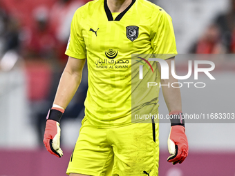 Salah Zachariah of Al Duhail FC plays in the Ooredoo Qatar Stars League 24/25 match between Al Ahli SC and Al Duhail SC at Al Thumama Stadiu...