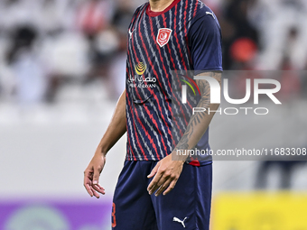 Lucas Verissimo of Al Duhail FC plays in the Ooredoo Qatar Stars League 24/25 match between Al Ahli SC and Al Duhail SC at Al Thumama Stadiu...