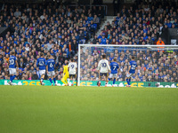 Michael Keane of Everton makes it 2-0 during the Premier League match between Ipswich Town and Everton at Portman Road in Ipswich, on Octobe...