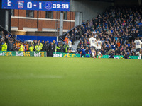 Michael Keane of Everton celebrates with teammates after making it 2-0 during the Premier League match between Ipswich Town and Everton at P...