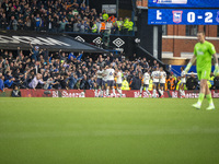 Michael Keane of Everton celebrates with teammates after making it 2-0 during the Premier League match between Ipswich Town and Everton at P...