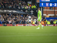 Michael Keane of Everton celebrates with teammates after making it 2-0 during the Premier League match between Ipswich Town and Everton at P...