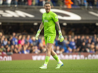 Jordan Pickford of Everton celebrates going 2-0 up during the Premier League match between Ipswich Town and Everton at Portman Road in Ipswi...