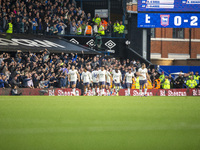 Michael Keane of Everton celebrates with teammates after making it 2-0 during the Premier League match between Ipswich Town and Everton at P...