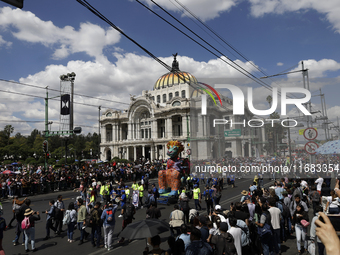 The monumental alebrijes route takes place on Saturday, October 19, 2024, from the Zocalo of Mexico City to Paseo de la Reforma, coinciding...