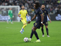 Khephren Thuram participates in the Serie A 2024-2025 match between Juventus and Lazio in Turin, Italy, on October 19, 2024. (