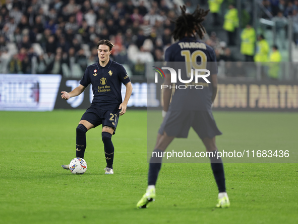 Nicolo Fagioli during the Serie A 2024-2025 match between Juventus and Lazio in Turin, Italy, on October 19, 2024 