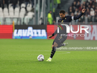 Danilo participates in the Serie A 2024-2025 match between Juventus and Lazio in Turin, Italy, on October 19, 2024. (