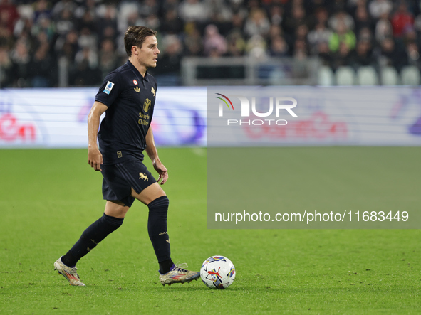 Nicolo Fagioli during the Serie A 2024-2025 match between Juventus and Lazio in Turin, Italy, on October 19, 2024 