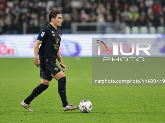 Nicolo Fagioli during the Serie A 2024-2025 match between Juventus and Lazio in Turin, Italy, on October 19, 2024 (