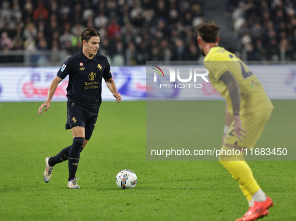 Nicolo Fagioli during the Serie A 2024-2025 match between Juventus and Lazio in Turin, Italy, on October 19, 2024 