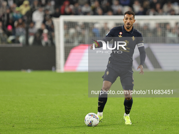 Danilo participates in the Serie A 2024-2025 match between Juventus and Lazio in Turin, Italy, on October 19, 2024. 