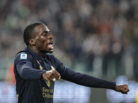 Timothy Weah participates in the Serie A 2024-2025 match between Juventus and Lazio in Turin, Italy, on October 19, 2024. (