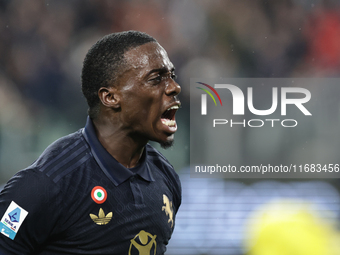 Timothy Weah participates in the Serie A 2024-2025 match between Juventus and Lazio in Turin, Italy, on October 19, 2024. (