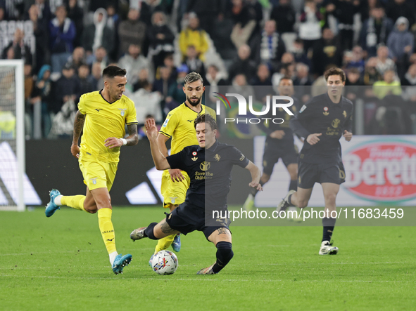 Nicolo Fagioli during the Serie A 2024-2025 match between Juventus and Lazio in Turin, Italy, on October 19, 2024 