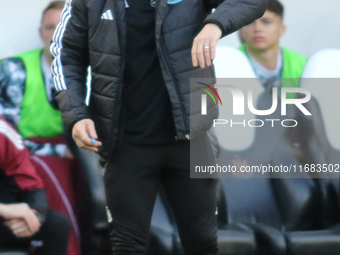 Newcastle United Manager Eddie Howe is present during the Premier League match between Newcastle United and Brighton and Hove Albion at St....