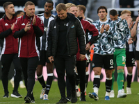 Newcastle United Manager Eddie Howe shows dejection during the Premier League match between Newcastle United and Brighton and Hove Albion at...