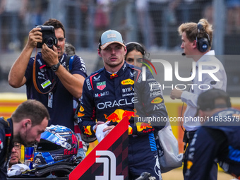 Max Verstappen of the Netherlands drives the Oracle Red Bull Racing RB20 Honda RBPT during the Formula 1 Pirelli United States Grand Prix 20...