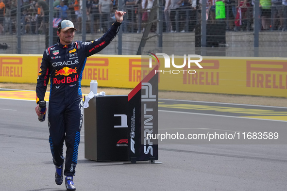 Max Verstappen of the Netherlands drives the Oracle Red Bull Racing RB20 Honda RBPT during the Formula 1 Pirelli United States Grand Prix 20...