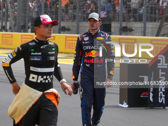 Max Verstappen of the Netherlands drives the Oracle Red Bull Racing RB20 Honda RBPT during the Formula 1 Pirelli United States Grand Prix 20...