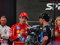 Charles Leclerc of Monaco drives the (16) Scuderia Ferrari SF-24 Ferrari during the Formula 1 Pirelli United States Grand Prix 2024 in Austi...