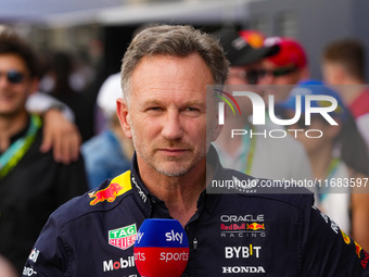 Christian Horner, Team Principal of Oracle Red Bull Racing, is present during the Formula 1 Pirelli United States Grand Prix 2024 in Austin,...